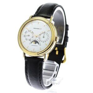 EBERHARD Day Date Moon Phase white Dial Automatic Men's Watch